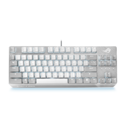 მექანიკური კლავიატურა - Asus Rog Strix Scope NX TKL Moonlight White RD LED 84key USB EN White