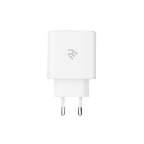 მობილურის დამტენი - 2Е Wall Charger USB QC, PD, Max 30W, white