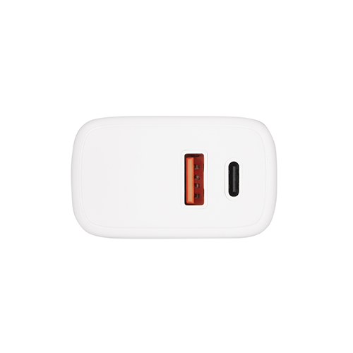 მობილურის დამტენი - 2Е Wall Charger USB QC, PD, Max 30W, white