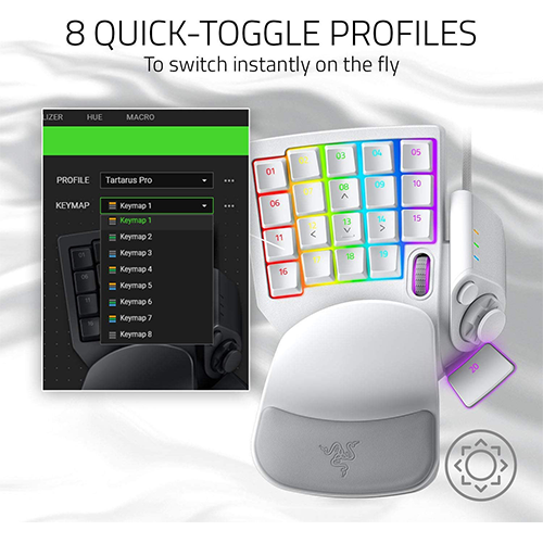 კლავიატურა - Razer Tartarus Pro Analog Optical Mercury