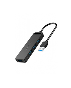 USB HUB - 4-Port USB 3.0 Hub With Power Supply 0.5M Black Vention