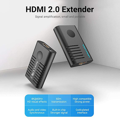 HDMI Female To Female Repeater Extender Black Vention