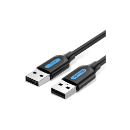 USB კაბელი - Vention USB 3.0 A Male To A Male Cable 1.5M Black PVC Type