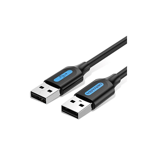 USB კაბელი - Vention USB 3.0 A Male To A Male Cable 1.5m Black PVC Type