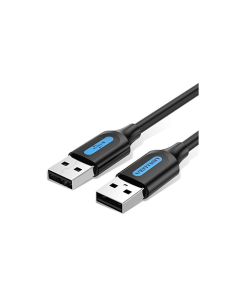 USB კაბელი - USB 2.0 A Male to A Male Cable 2M Black PVC Type Vention