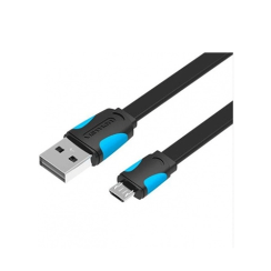 USB კაბელი - Vention USB 2.0 A Male To B Male Cable 1.5M Black PVC Type