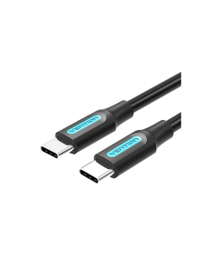მობილურის კაბელი - USB 2.0 C Male to Male Cable 3M Black PVC Type Vention