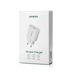 მობილურის დამტენი - Ugreen CD137 Fast Charging Port USB Type C Original Power Adapter with PD 20W EU White