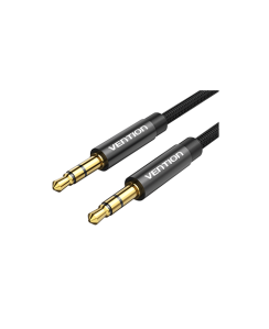 Aux კაბელი - Aux Audio cable 3.5mm Male to Male Fabric Braided 3m Vention