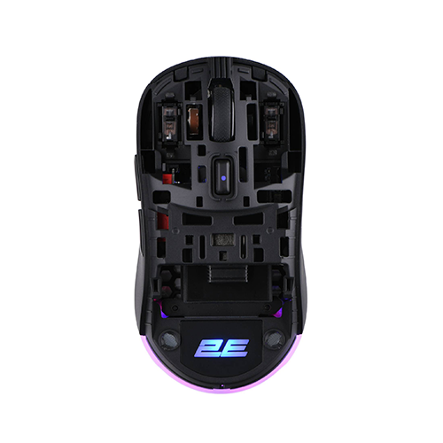 უკაბელო ტენვადი მაუსი - 2E Gaming HyperDrive Lite RGB Black Rechargeable WL