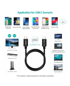 კაბელი - Choetech A3007 Thunderbolt 3 Cable 40Gbps