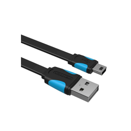 გადამყვანი - Flat Mini USB 2.0 Cable Vention