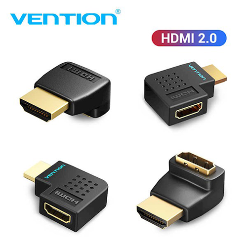 გადამყვანი - HDMI Male To Female Adapter 270 Degree Vention