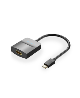 გადამყვანი - Type-C to HDMI Adapter 0.15M Black ABS Type Vention