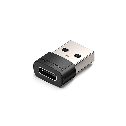 გადამყვანი - CDWB0 USB 2.0 Male To Type-C Female Adapter Black PVC Type Vention