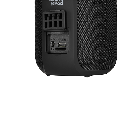 უკაბელო Bluetooth დინამიკი - 2E Portable Speaker SoundXPod TWS, MP3, Wireless, Waterproof Black