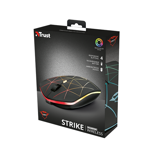 უკაბელო ტენვადი მაუსი - Trust Strike GXT 117 Rechargeable WL