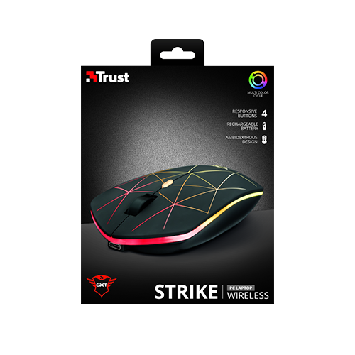 უკაბელო ტენვადი მაუსი - Trust Strike GXT 117 Rechargeable WL