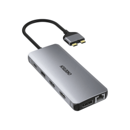 Multi ადაპტერი - Choetech HUB-M26 12-in-1 USB C Multiport Adapter with digital display