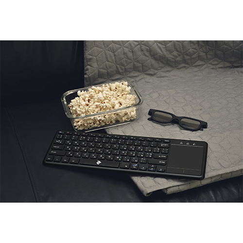 უკაბელო კლავიატურა - 2E KT100 Touch Keyboard Black WL