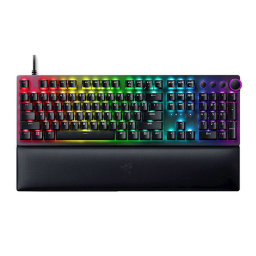 მექანიკური კლავიატურა - Razer Gaming Keyboard Huntsman V2 Tenkeyless Purple Switch USB RU Black