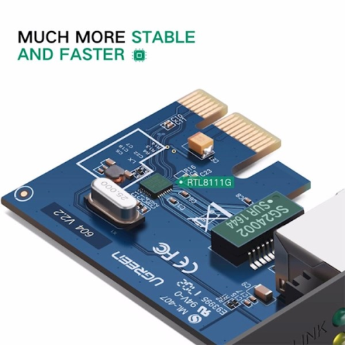 PCI ქსელის ბარათი - Lan Card Ugreen 10/100/1000 Mbps