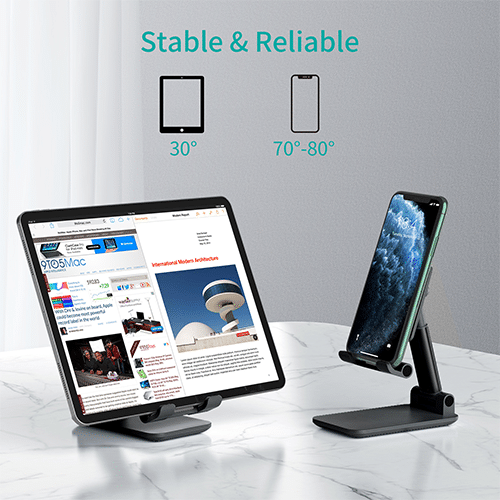 მობილურის დამჭერი - Choetech H88-BK Floable Phone Desk Holder Black