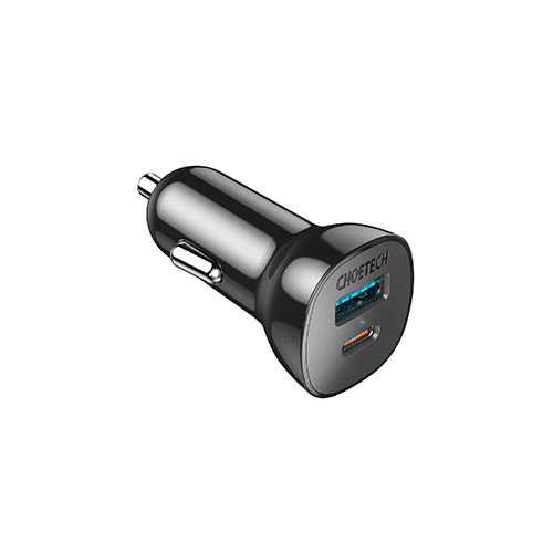 მანქანის დამტენი - Choetech TC0005 QC 3.0 + PD20W 38W Car Charger