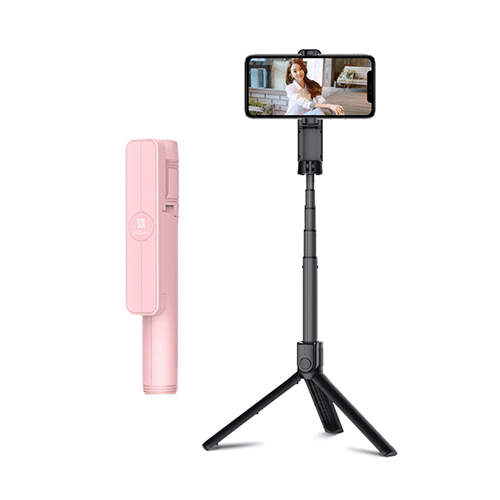 ტრიპოდი - XII Tripod & Selfie Stick Combo XT-P018 Pink