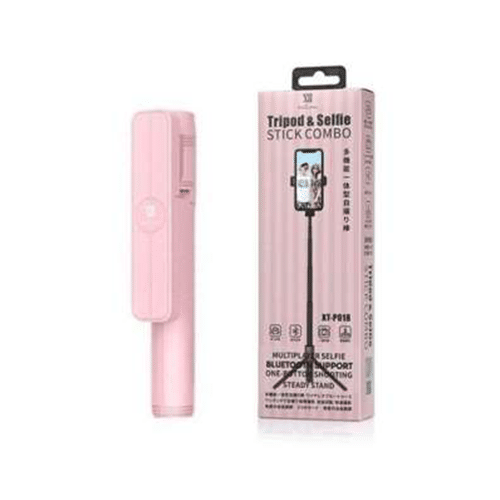 ტრიპოდი - XII Tripod & Selfie Stick Combo XT-P018 Pink