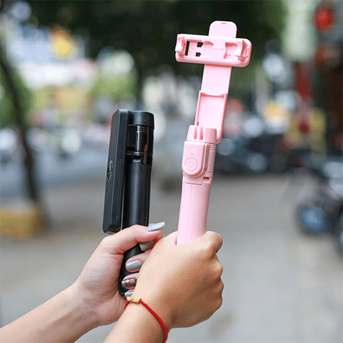 ტრიპოდი - XII Tripod & Selfie Stick Combo XT-P018 Pink