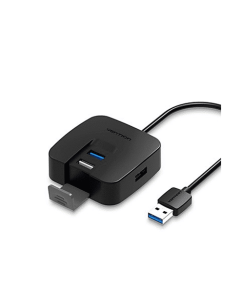 USB Hub 4 Port - Vention CHABD Single Port USB 3.0 – 3 Ports USB 2.0 Hub 0.5M Black