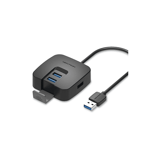 USB Hub 4 Port - Vention USB 3.0 Hub 0.15მ Black