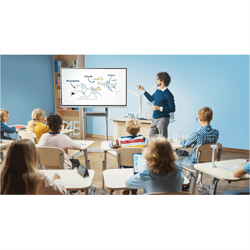 ინტერაქტიული სმარტ ეკრანი - Vivitek NovoTouch EK653i, 65”, 4K UHD, Android v8.0, Smart Board, Grey