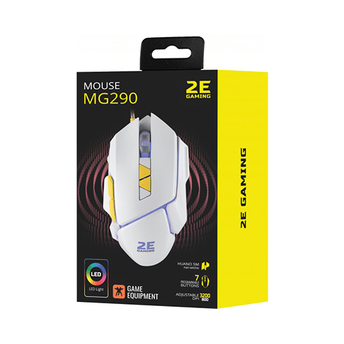 მაუსი - 2E MG290 LED USB White