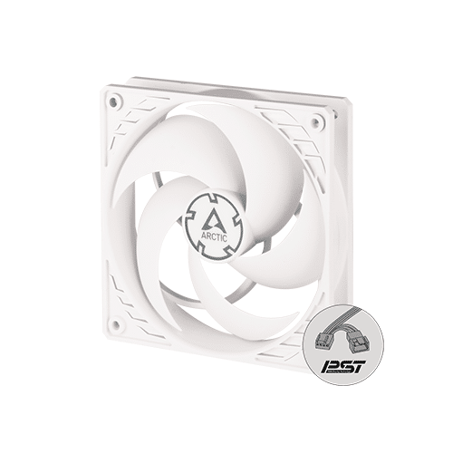 ქეისის გაგრილება - Arctic P12 PWM PST 120 mm White-Transparent