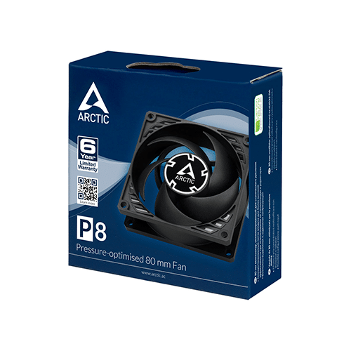 ქეისის გაგრილება - Arctic P8 80 mm Black