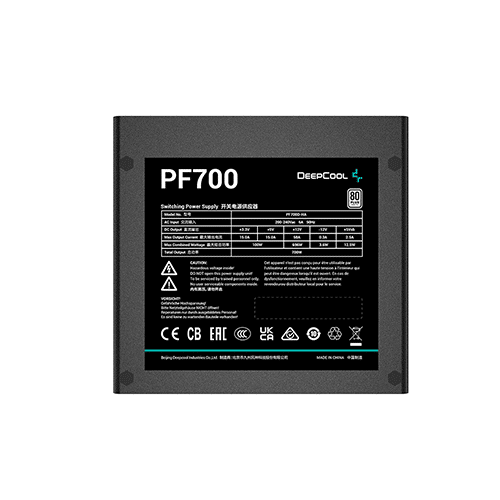 კვების ბლოკი - Deep Cool PF 700 700 Watt 80 Plus