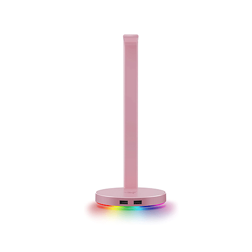 ყურსასმენის სადგამი - Razer Base Station V2 Chroma RGB Quartz Pink