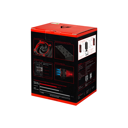 პროცესორის გაგრილება - Arctic Freezer 34 eSports Duo Red
