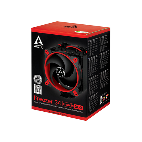 პროცესორის გაგრილება - Arctic Freezer 34 eSports Duo Red
