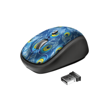 უკაბელო მაუსი - Trust Yvi Wireless Mouse Peacock
