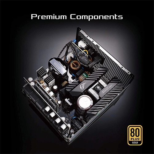 კვების ბლოკი - Asus Rog Strix 750 Watt 80 Plus Gold Full Modular
