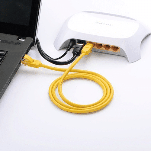 ინტერნეტის კაბელი - Ugreen Cat5 20მ Yellow