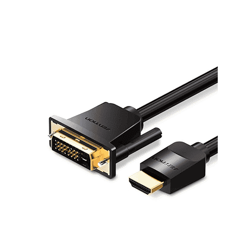 გადამყვანი კაბელი - HDMI To DVI-D კაბელი Vention 1m