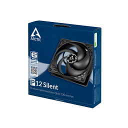 ქეისის გაგრილება - Arctic P12 Silent Pressure-Optimesed Extra Quit 120 mm Black