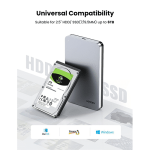 გარე ვინჩესტერის ქეისი - USB HDD Box Ugreen CM300 2.5 Sata Hard Drive Enclosure 70498