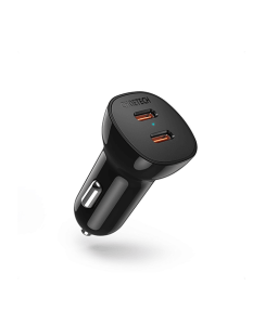 მანქანის დამტენი - Choetech TC0008  Dual C ports PD 40W Car Charger