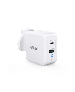 პლანშეტის დამტენი - Choetech GAN PD 65W GaN Charger PD8002