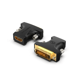 გადამყვანი - DVI-D (24+1) Male to HDMI Female Adapter Black Vention